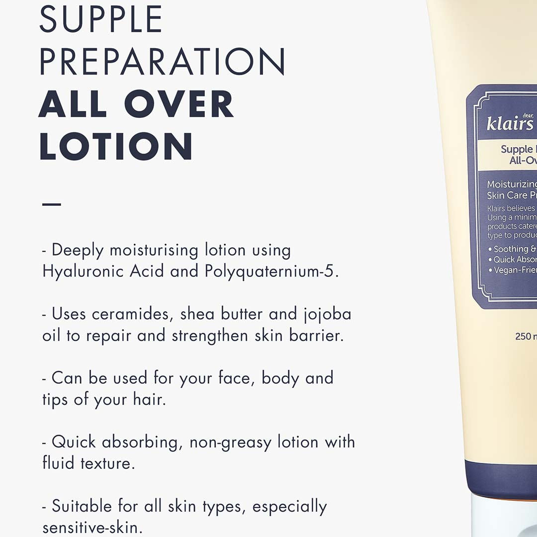 Vanity Wagon | Buy Dear, Klairs Supple Preparation All Over Lotion