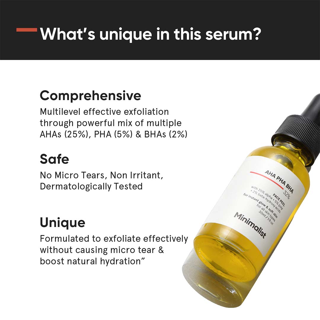 Vanity Wagon | Buy Minimalist 32% AHA, BHA & PHA Face Peel