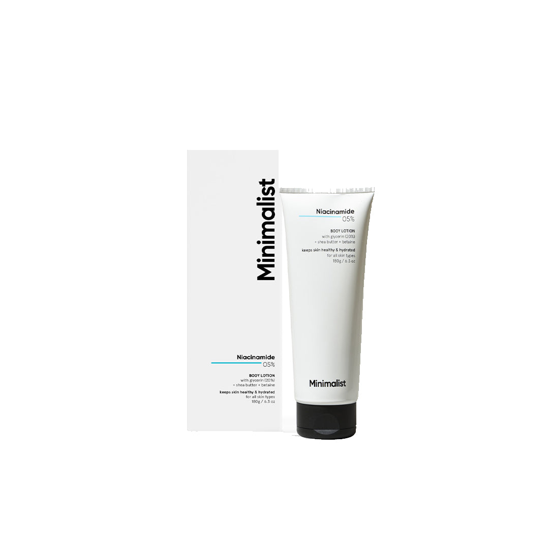 Vanity Wagon | Buy Minimalist 5% Niacinamide Body Lotion With Glycerin, Shea Butter & Betaine
