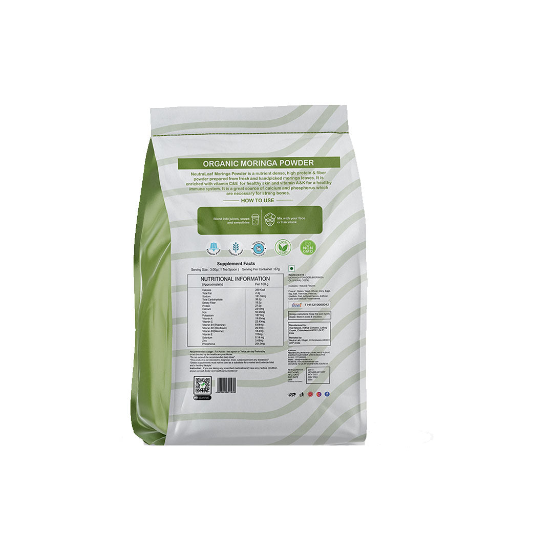 Vanity Wagon | Buy NeutraLeaf Organic Moringa Powder for Immunity, Faster Metabolism & Weight Loss