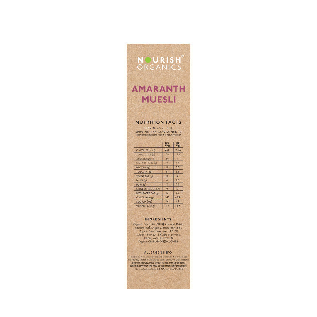 Vanity Wagon | Buy Nourish Organics Amaranth Muesli