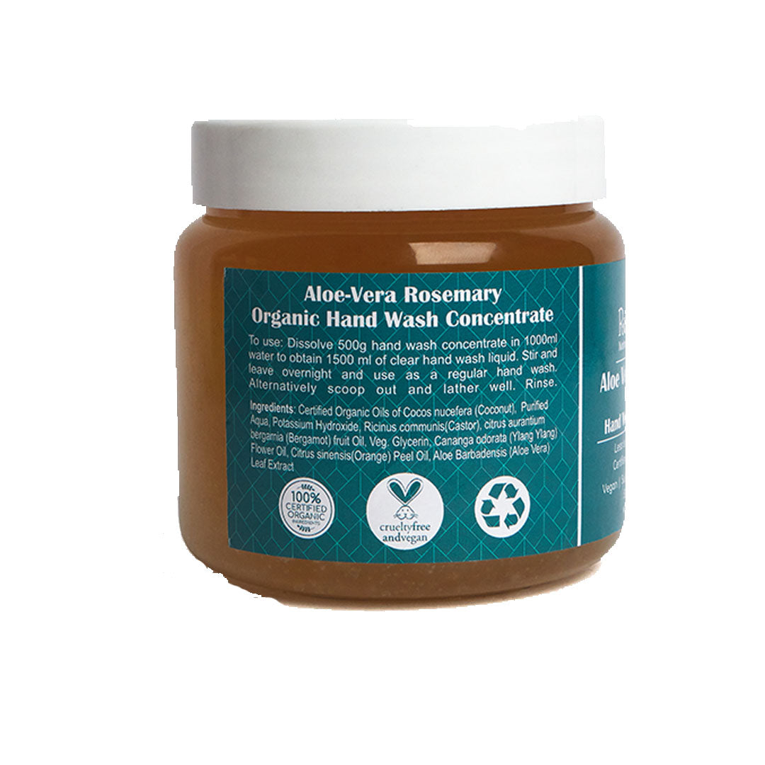 Vanity Wagon | Buy Rustic Art Aloe Vera Rosemary Organic Hand Wash Concentratre